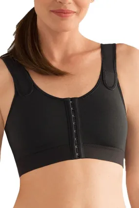 Amoena Sarah Front Fastening Soft Bra | Black | #0779
