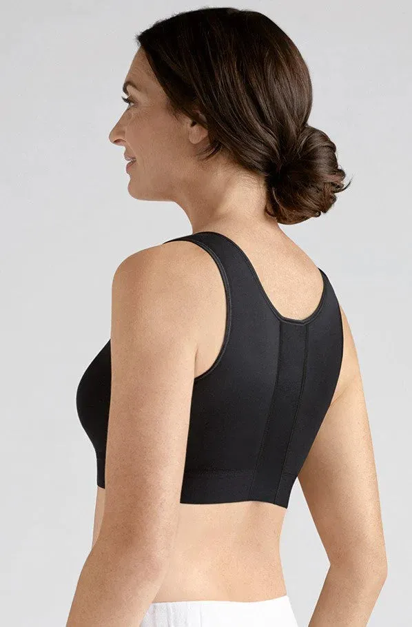 Amoena Sarah Front Fastening Soft Bra | Black | #0779