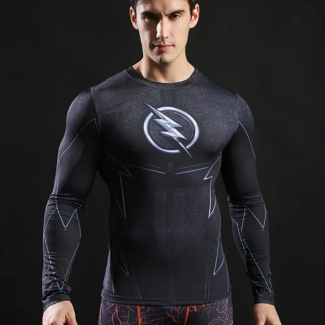 Anime 3D Printed Tshirts Men Compression Shirts Long Sleeve Tops Fitness T-shirts Novelty Slim Tights Tee Male Cosplay Costume
