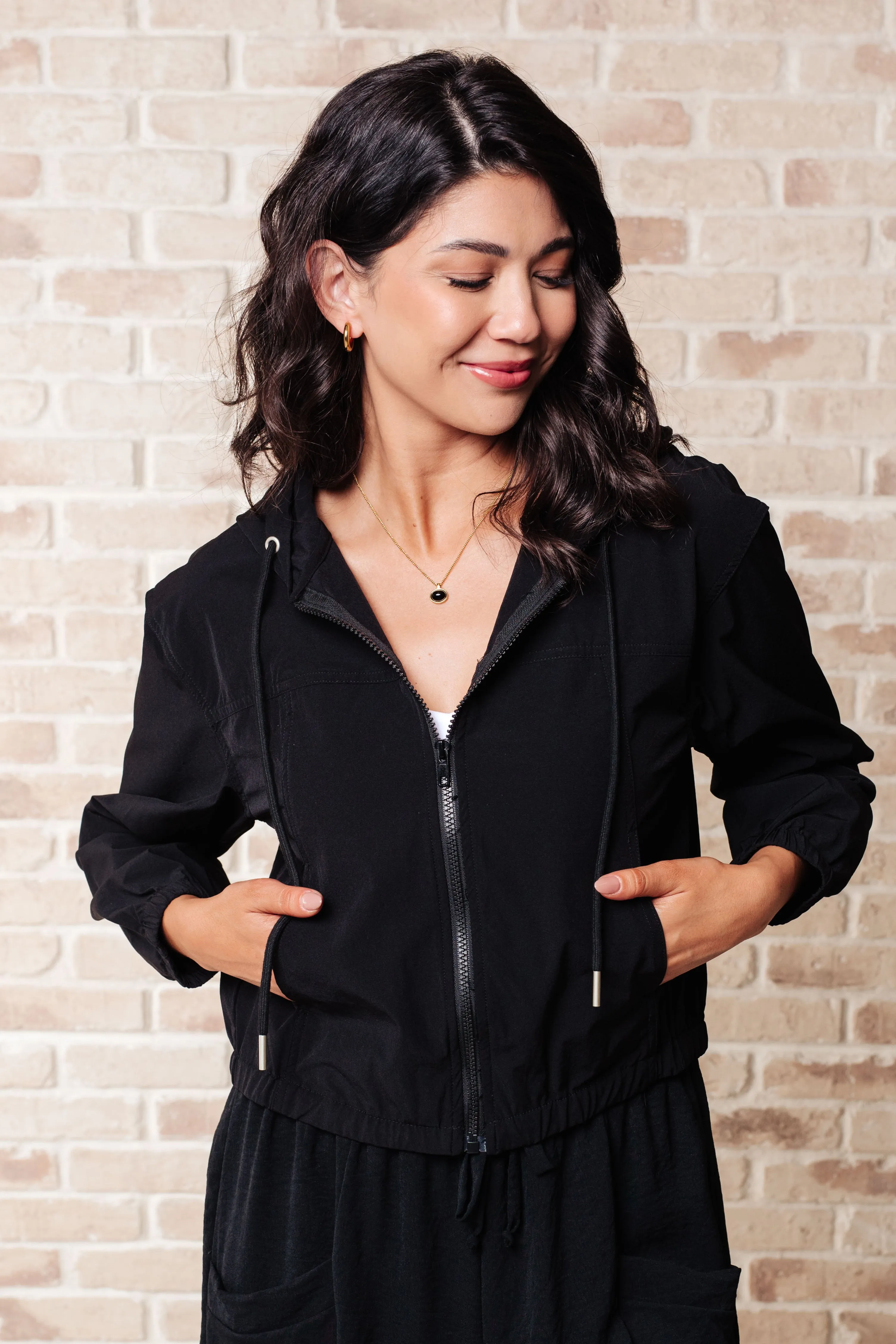 Black Zip Up Hoodie