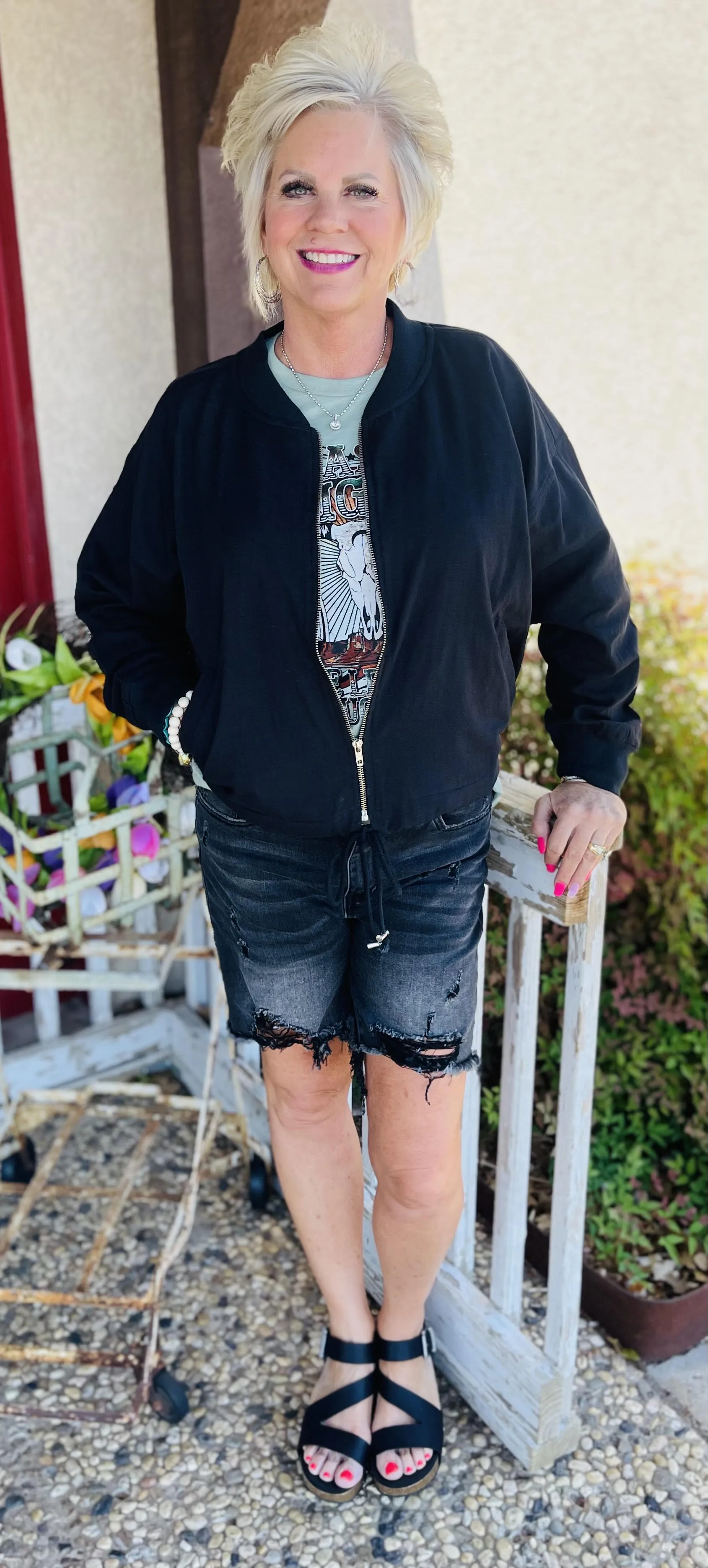 Black Zip Up Jacket