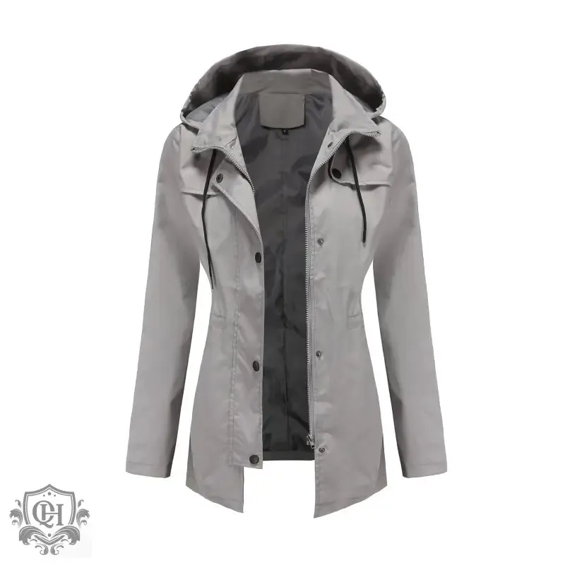 Casual Hooded Zipper Coat