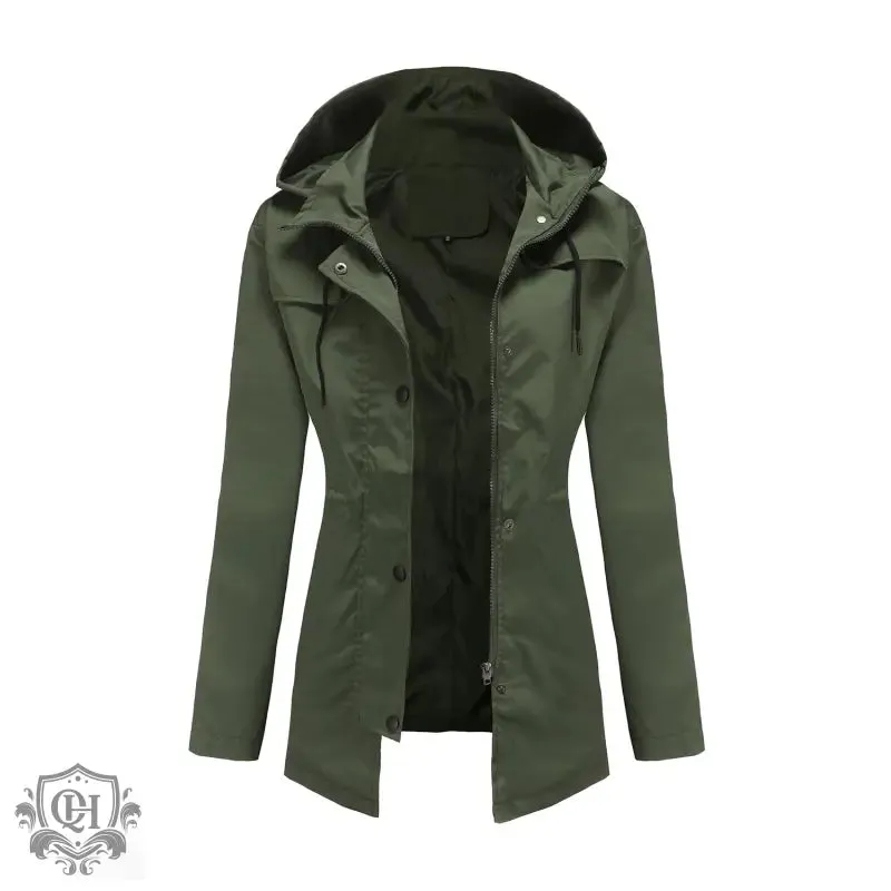 Casual Hooded Zipper Coat