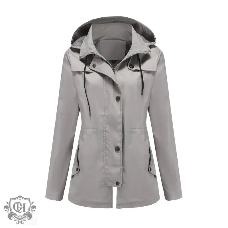 Casual Hooded Zipper Coat