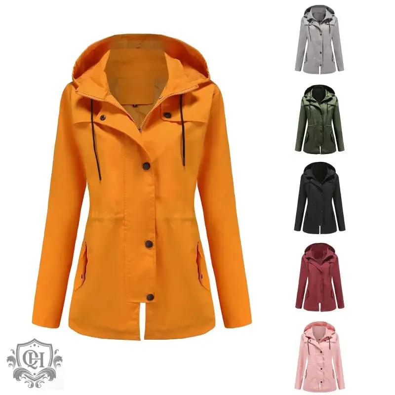 Casual Hooded Zipper Coat