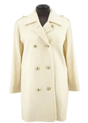 Cream Wool Jaeger Vintage Peacoat