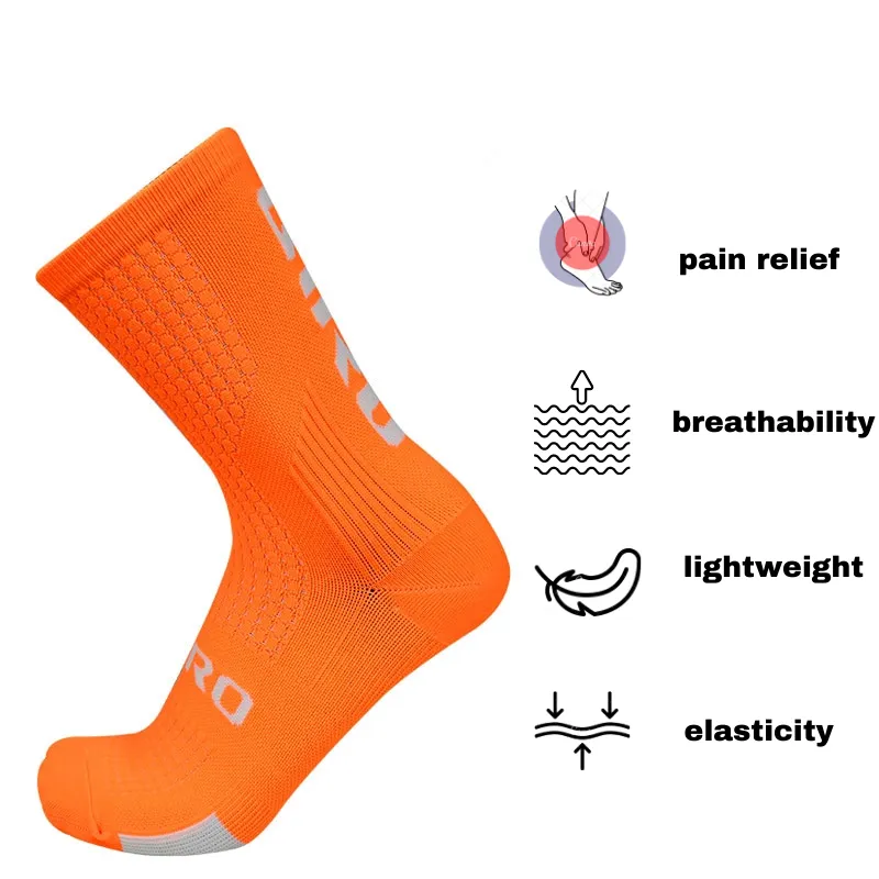 Cuzcare Men Socks Breathable Lightweight Stretchable Compression Running Socks
