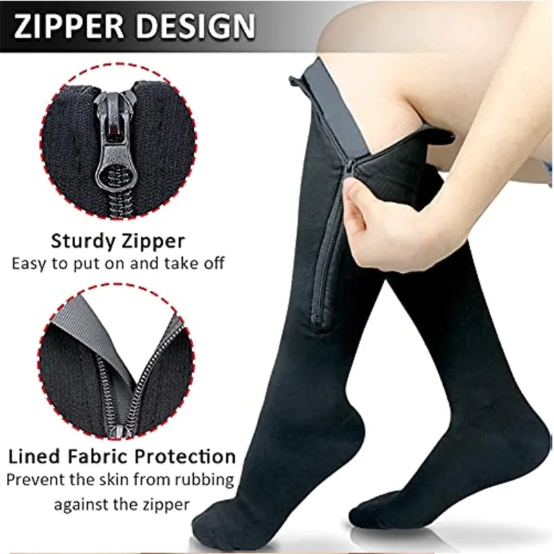 Cuzcare Unisex Socks Breathable Comfortable Elastic High Heel Compression Running Socks