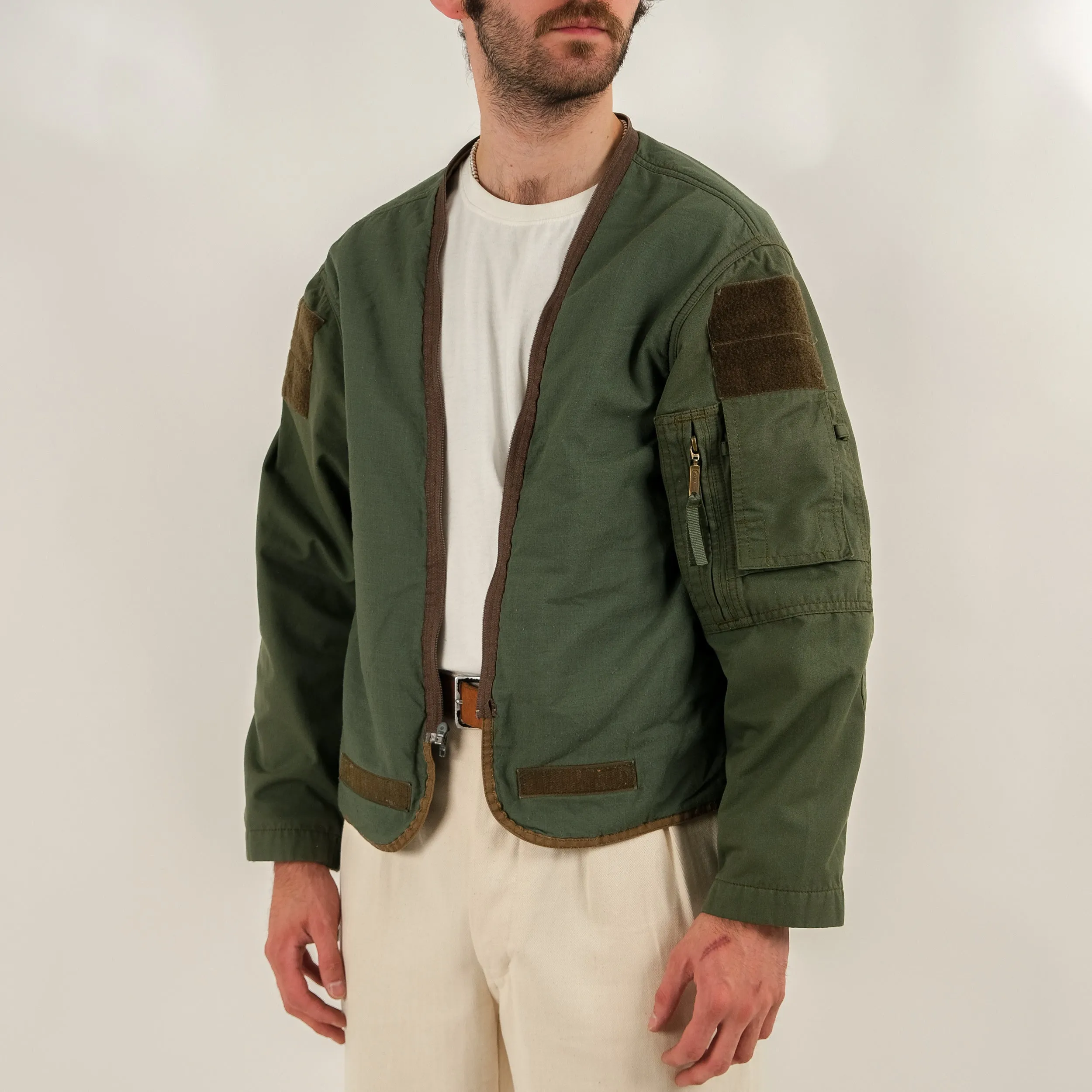 CZ OLIVE UTILITY PILOT JACKET