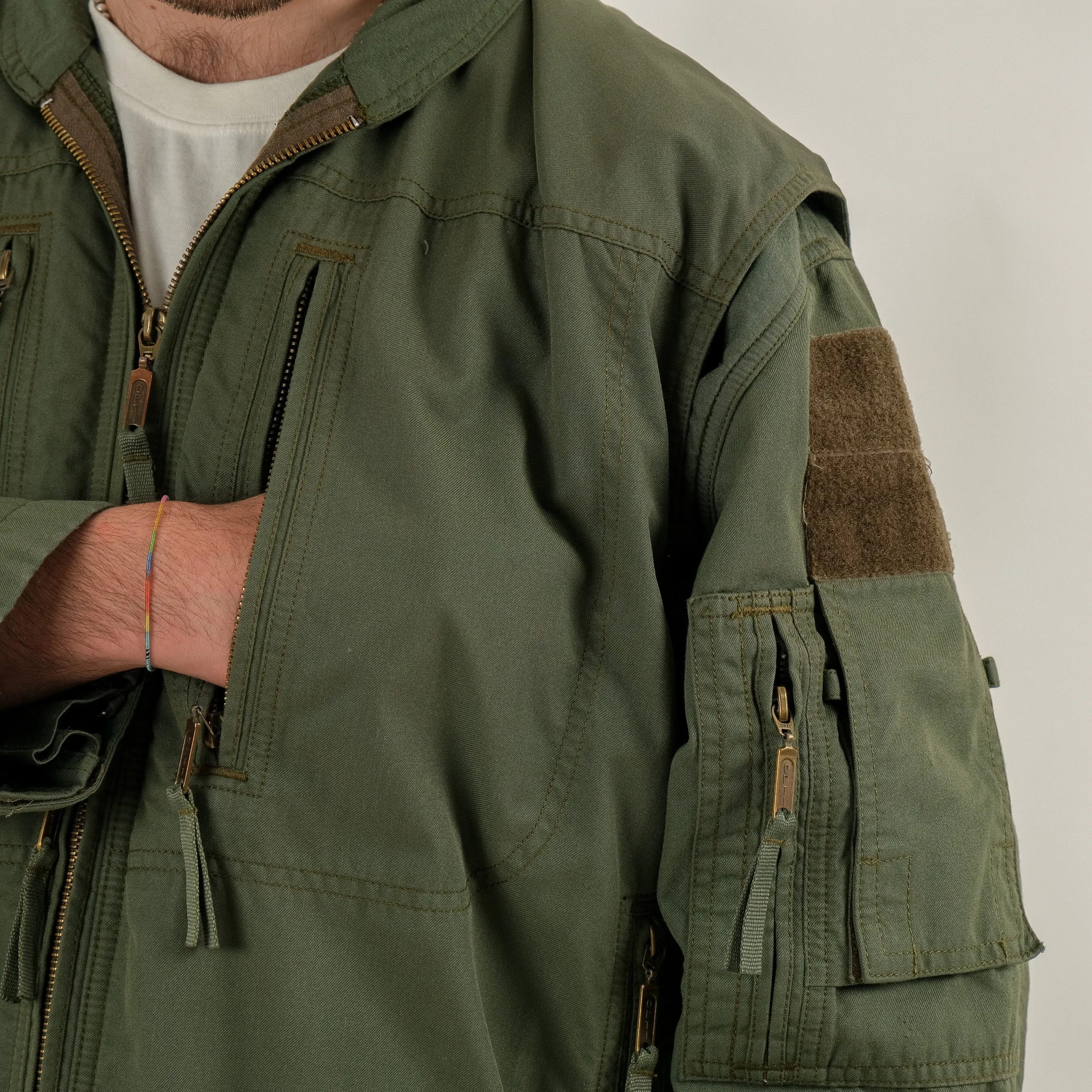 CZ OLIVE UTILITY PILOT JACKET
