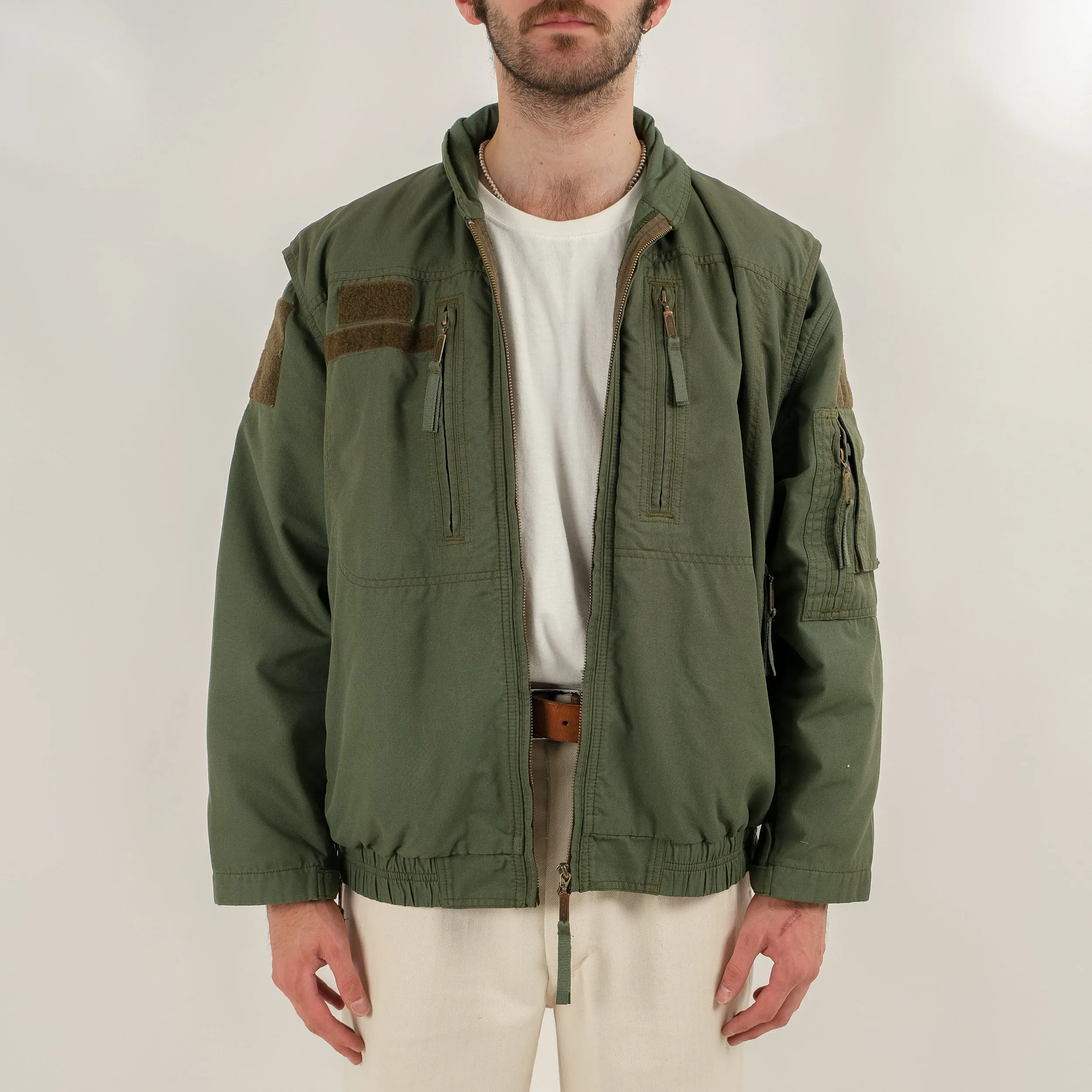 CZ OLIVE UTILITY PILOT JACKET