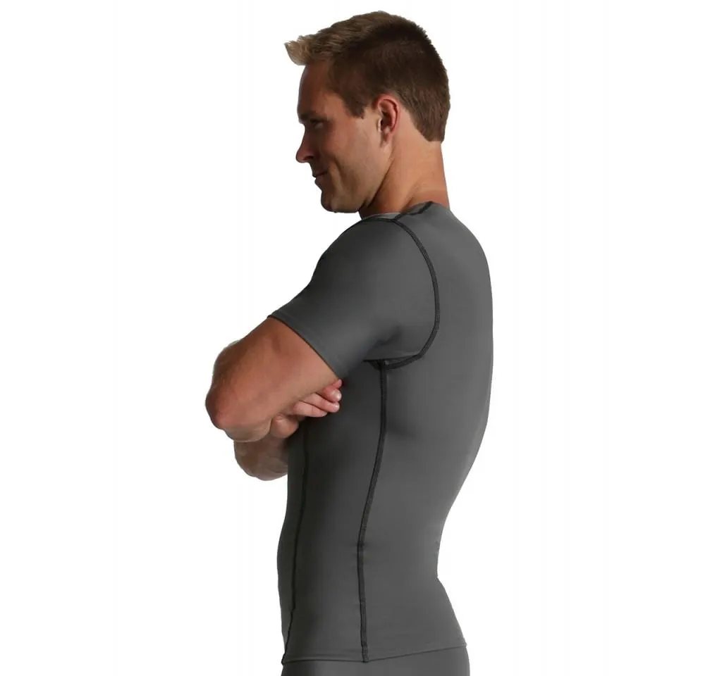 Insta Slim High Compression Crew-Neck Contrast Stitching ISTA0221