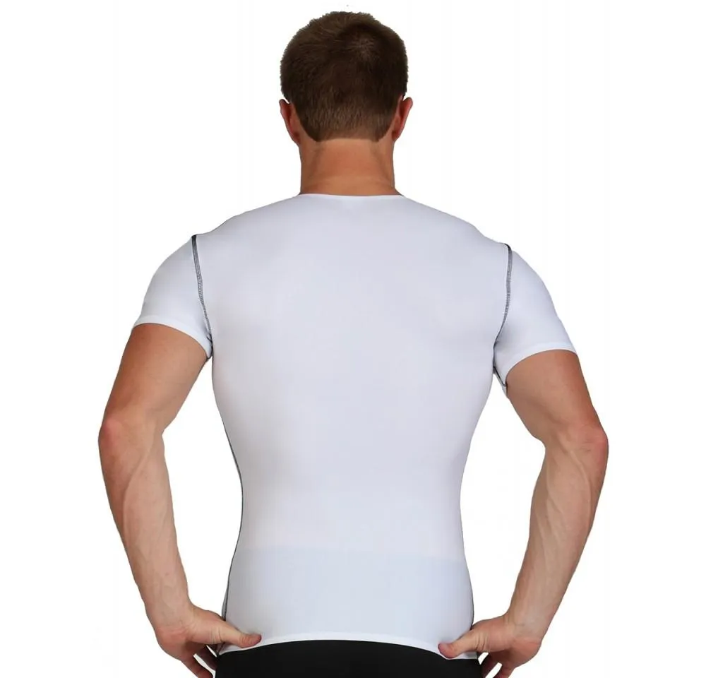 Insta Slim High Compression Crew-Neck Contrast Stitching ISTA0221