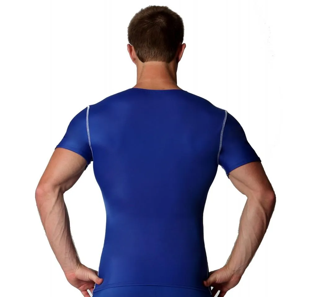 Insta Slim High Compression V-neck Contrast Stitching ISVA0221