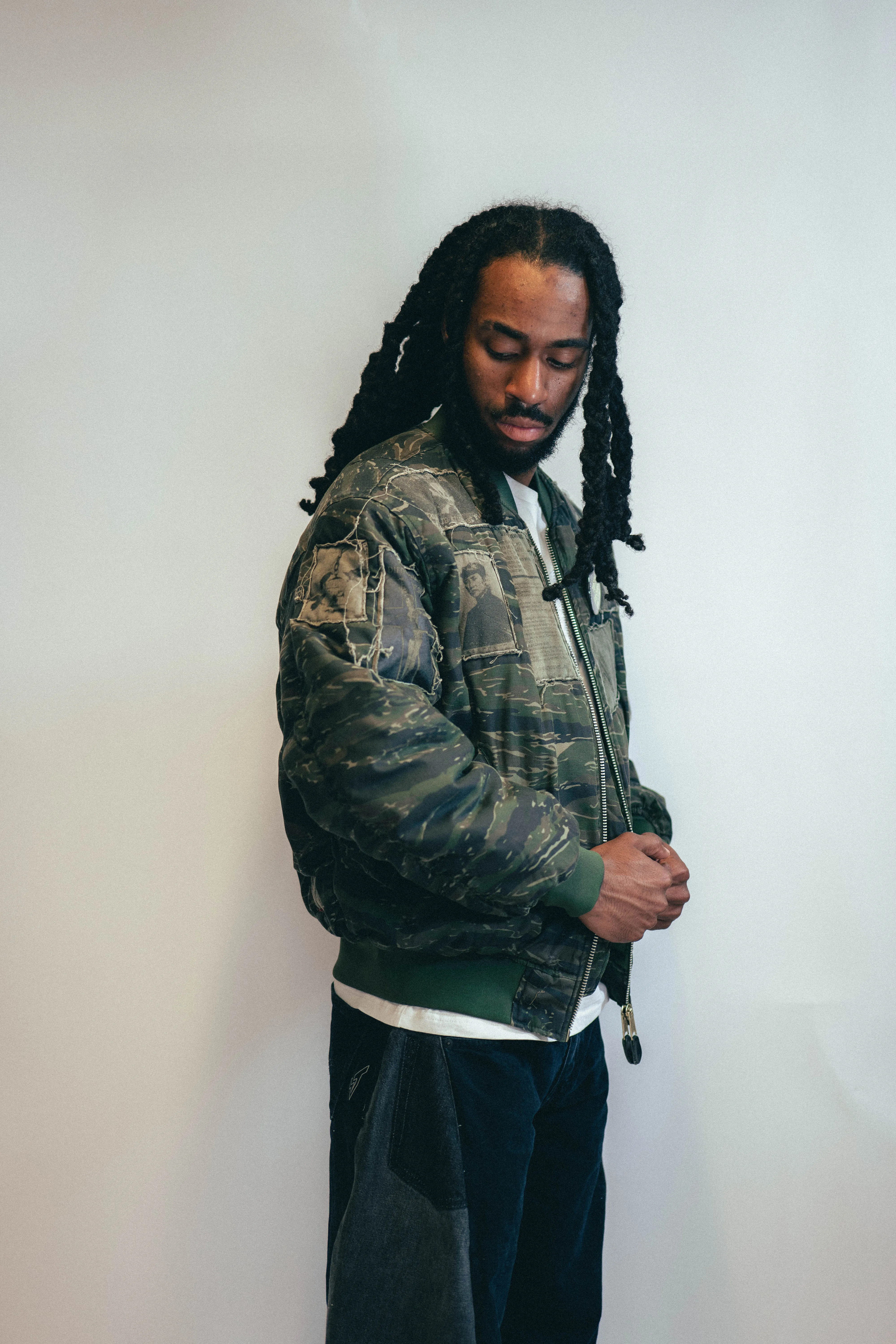 MA 1 Patched Bomber in Tiger Camo
