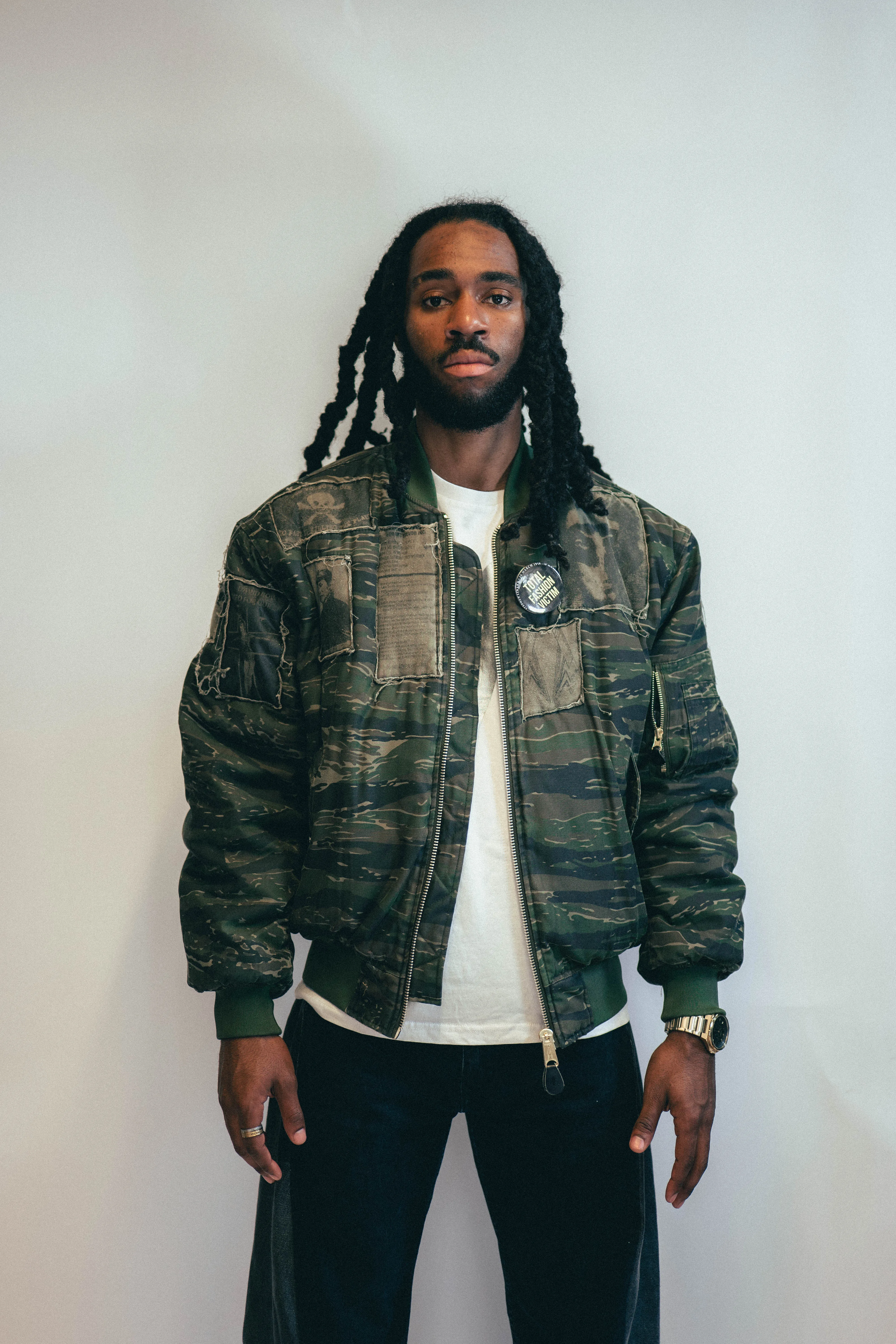 MA 1 Patched Bomber in Tiger Camo
