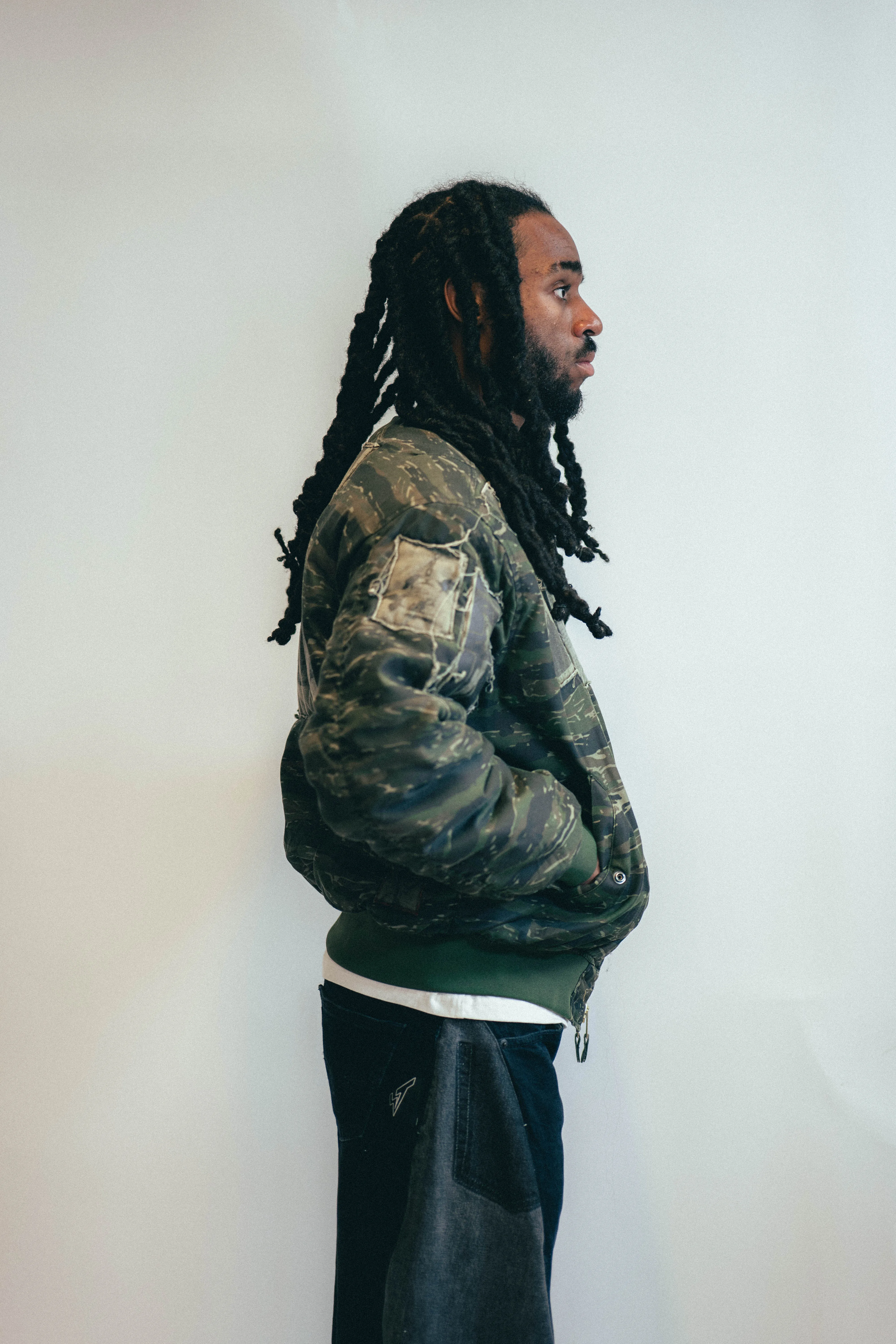 MA 1 Patched Bomber in Tiger Camo
