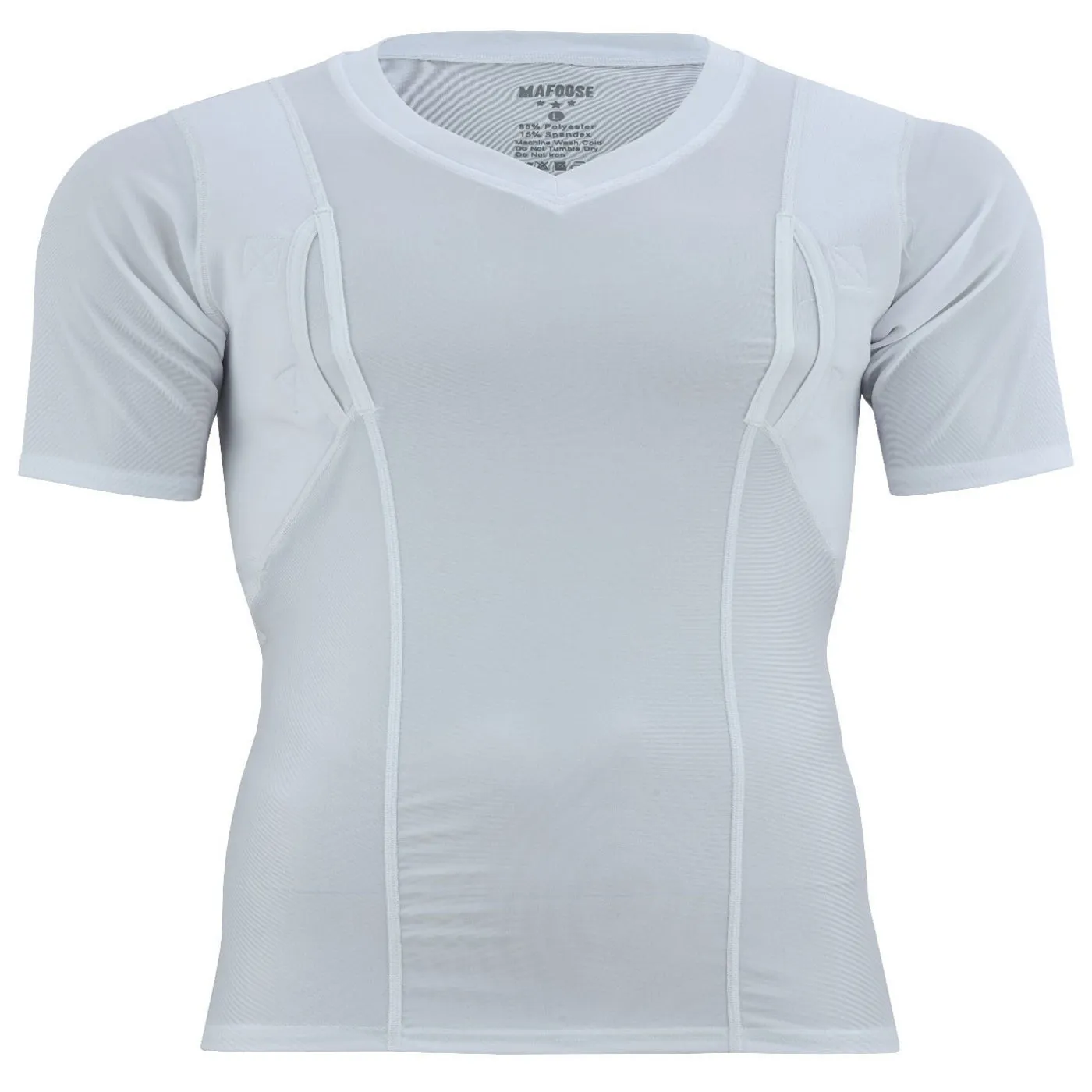 Mafoose V Neck CCW Concealed Carry Holster Shirt with Pockets Medium to 4XL