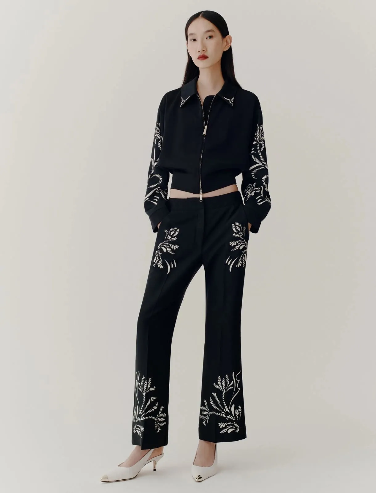MARELLA Satin Bomber Black Jacket