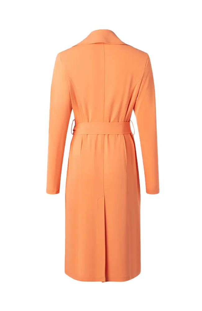 Matte Jersey Trench Coat
