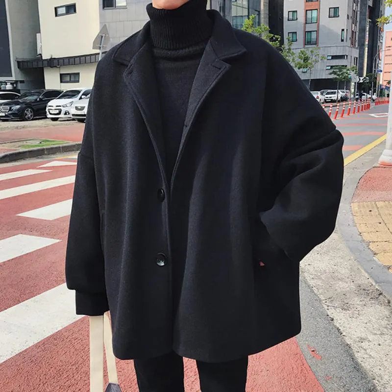 Men's Winter Casual Woolen Coat