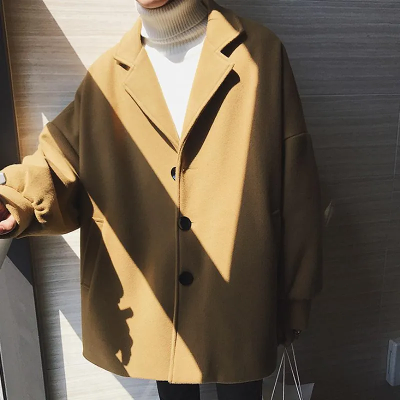 Men's Winter Casual Woolen Coat