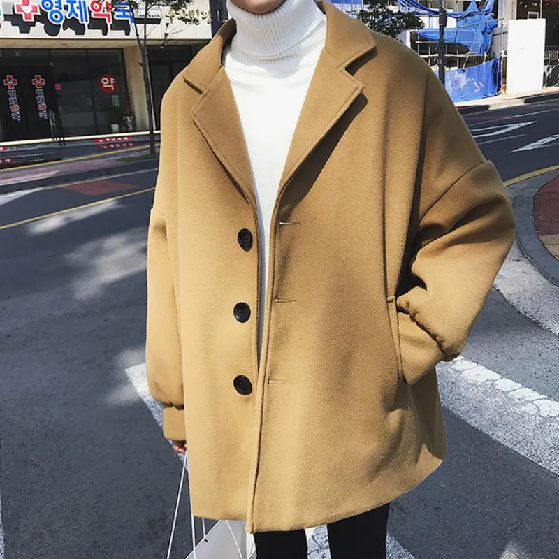 Men's Winter Casual Woolen Coat