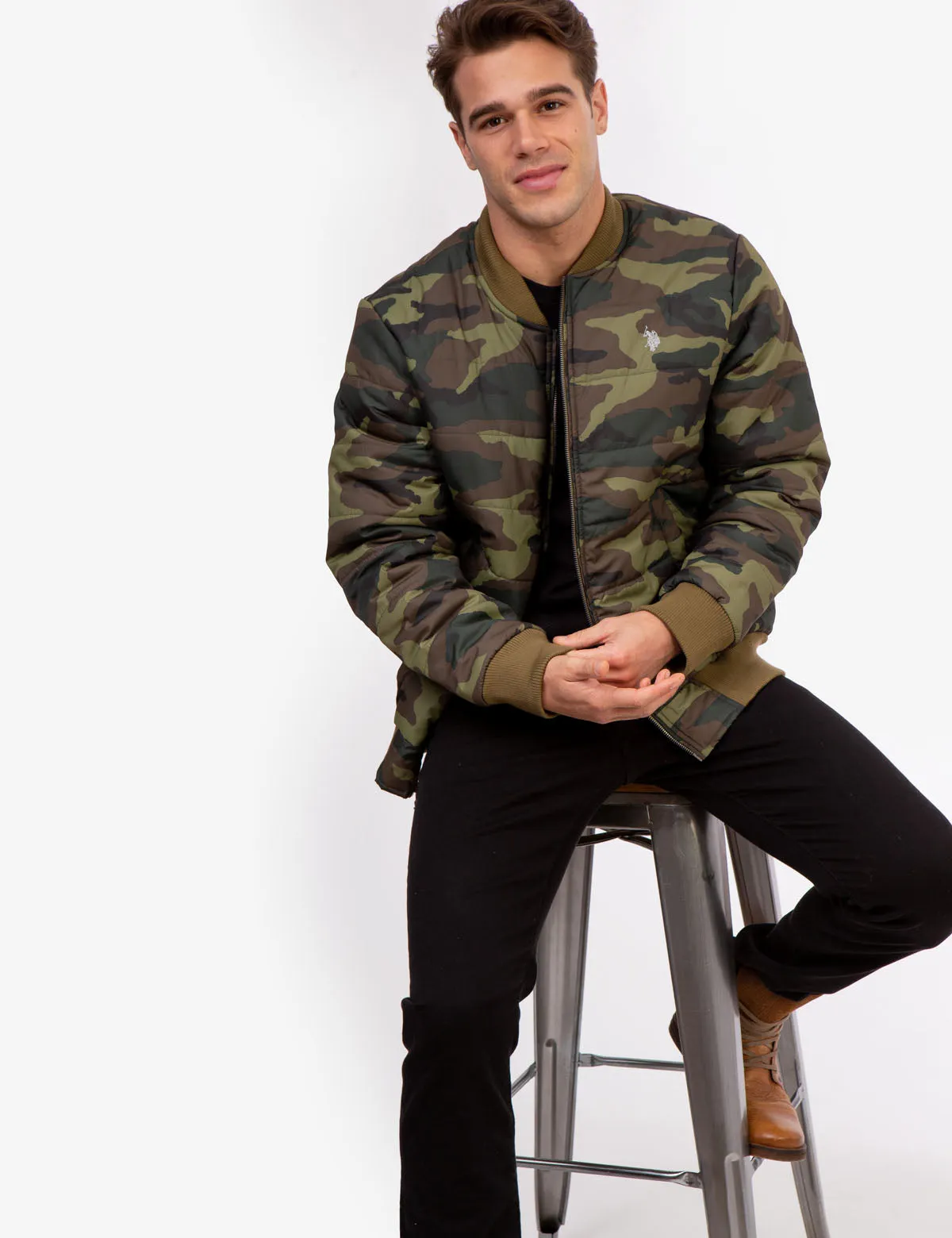 QUILTED BOMBER JACKET