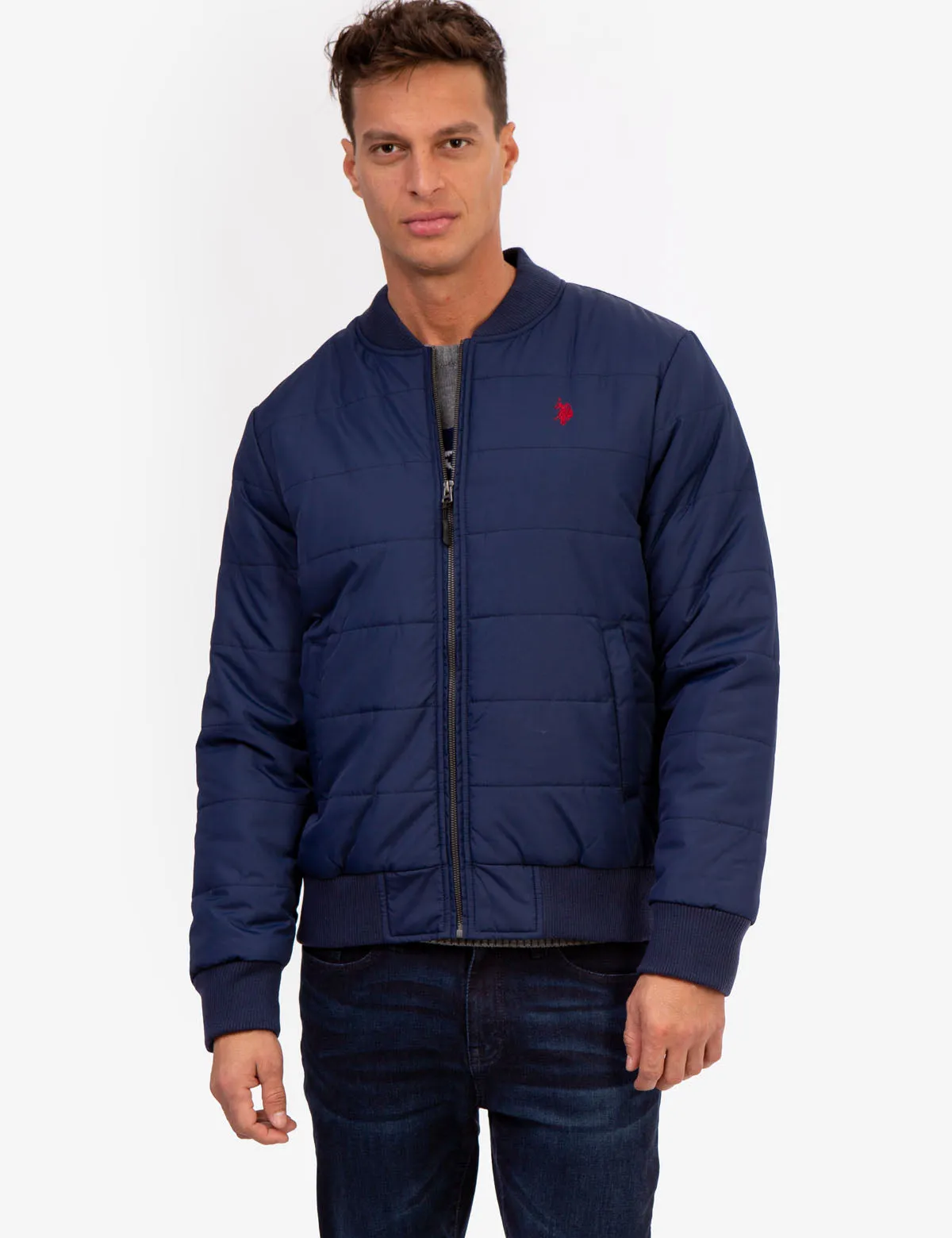 QUILTED BOMBER JACKET