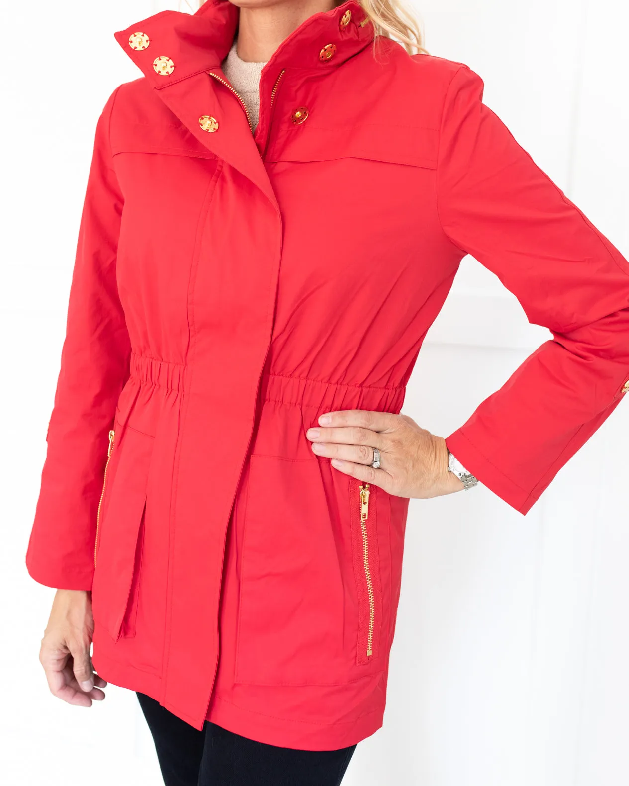 Red Rain Jacket