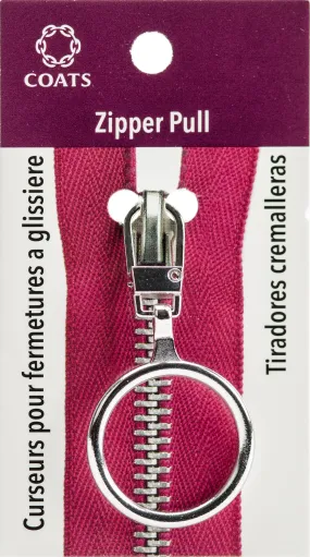 Silvr Ring-Zipper Pulls Coats