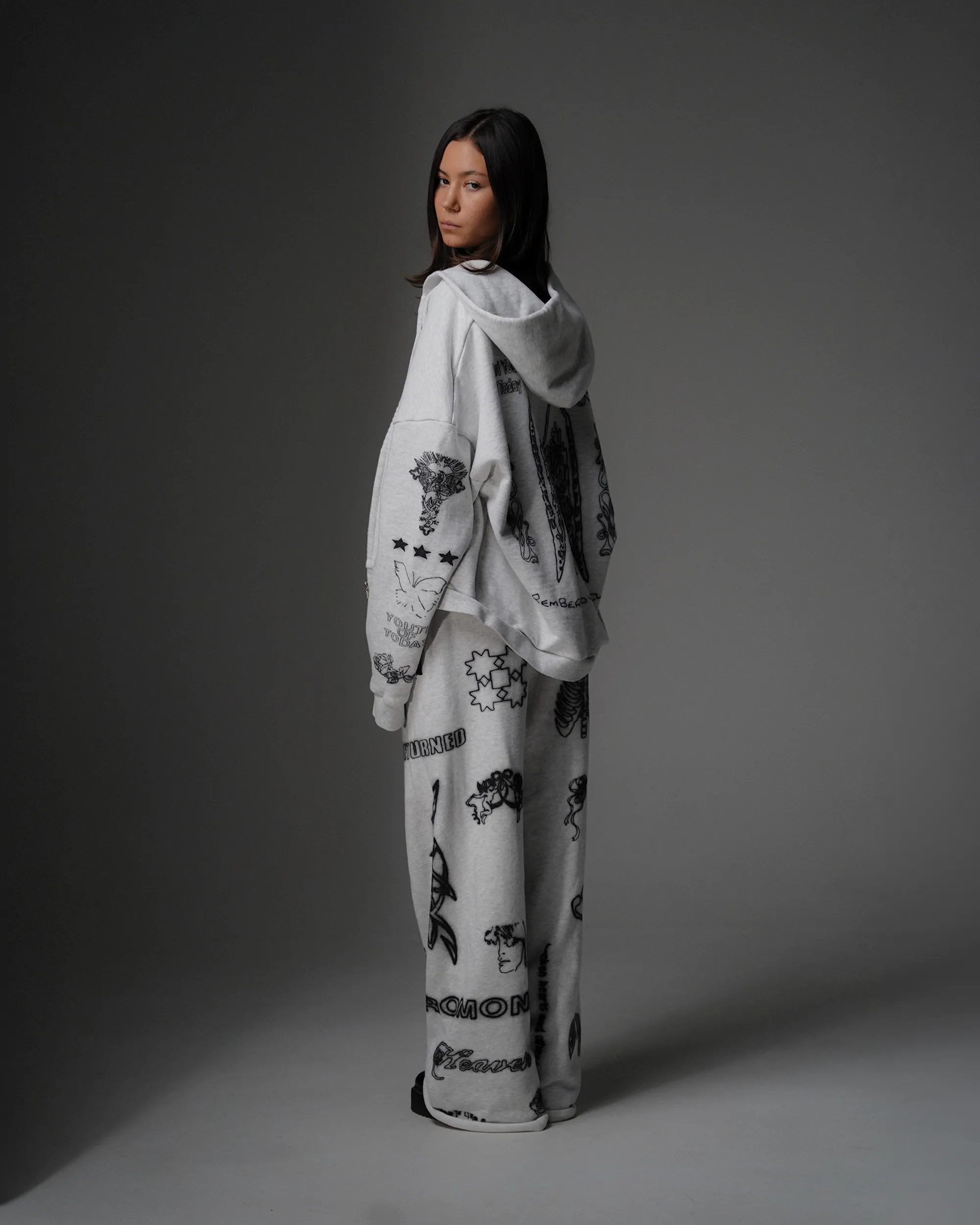 SKIN DEEP ZIP UP [HEATHER]