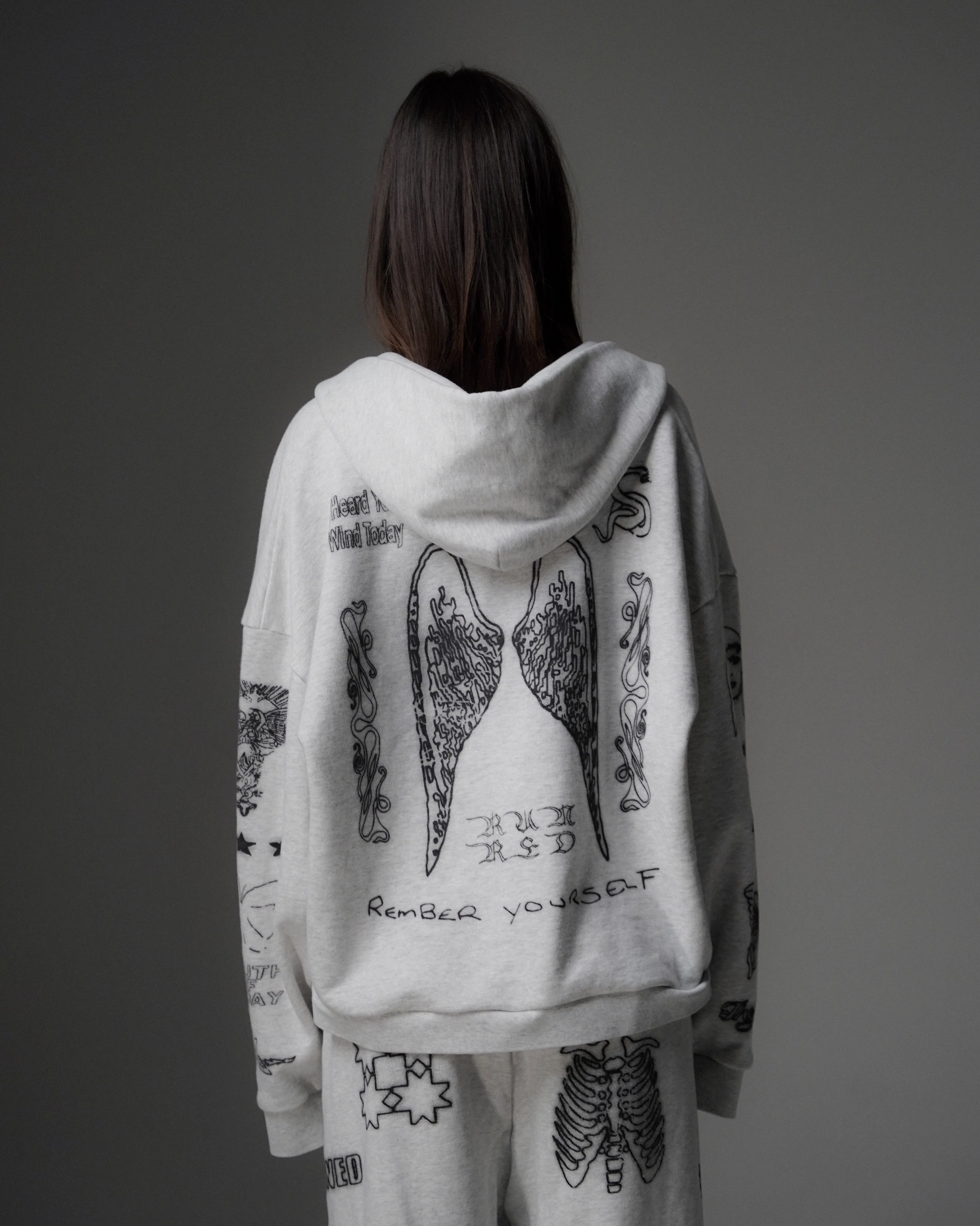 SKIN DEEP ZIP UP [HEATHER]