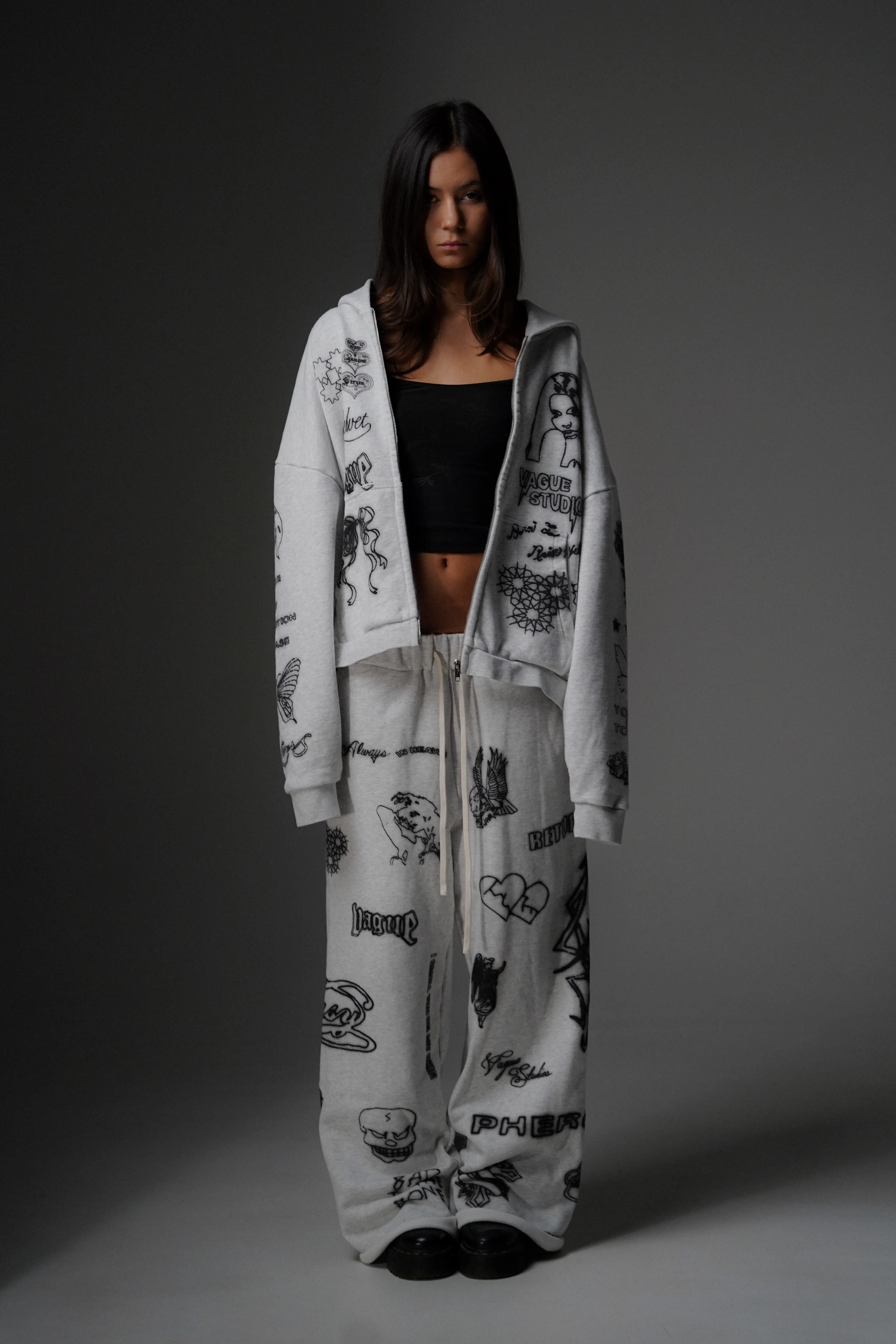 SKIN DEEP ZIP UP [HEATHER]