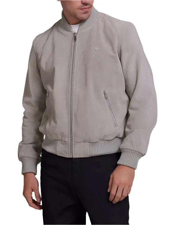 Thunder Suede Bomber - Dirty White