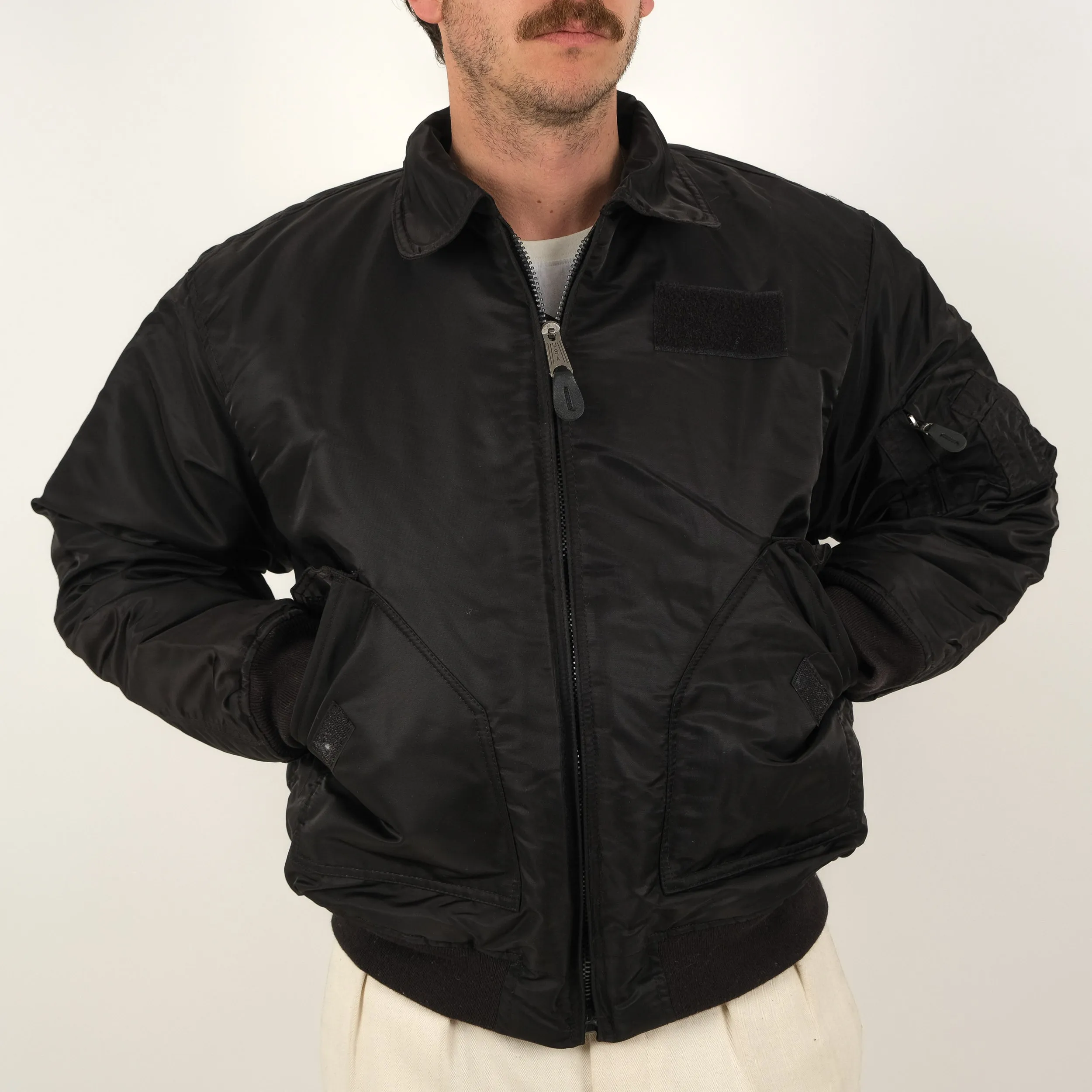 USA BOMBER CWU BLACK