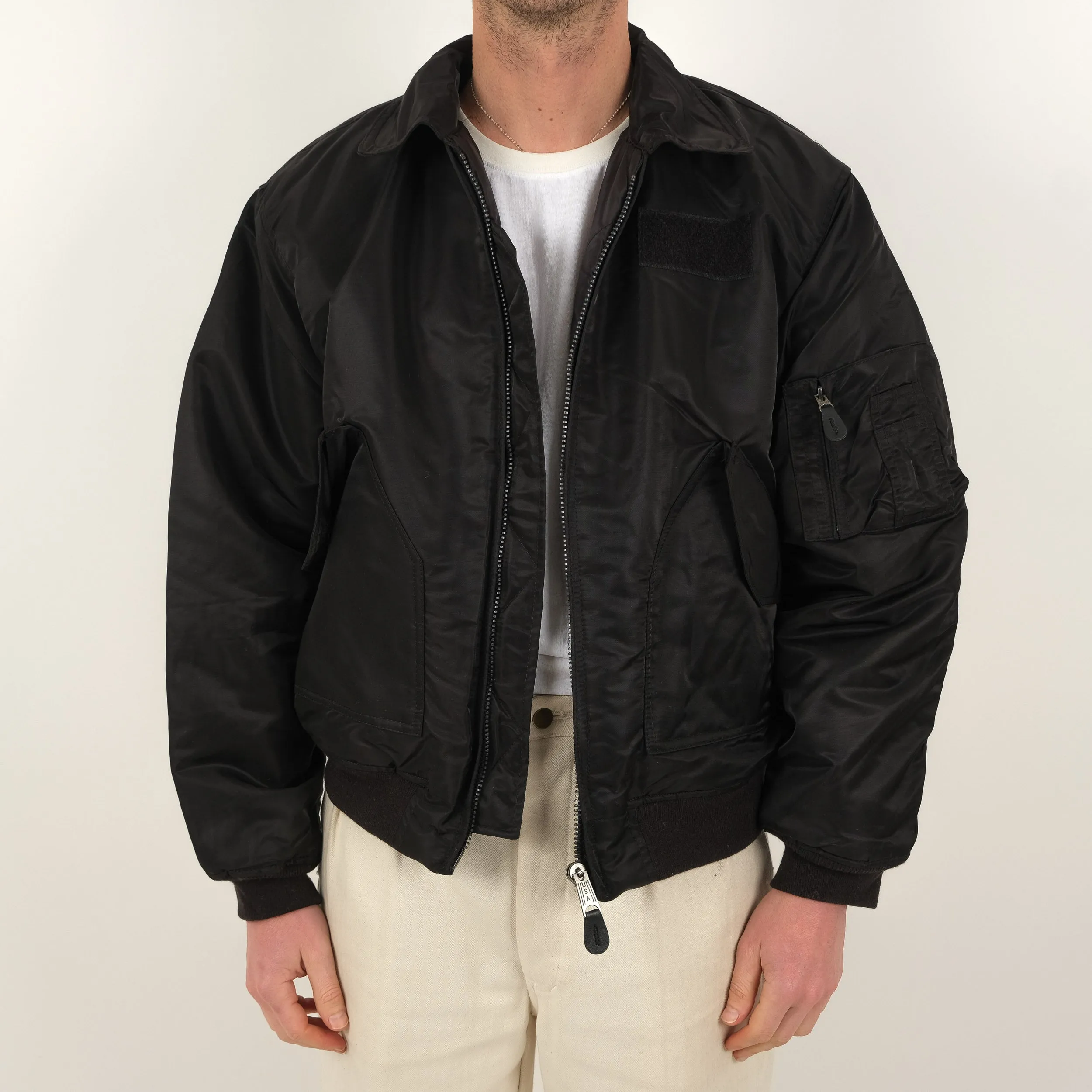 USA BOMBER CWU BLACK