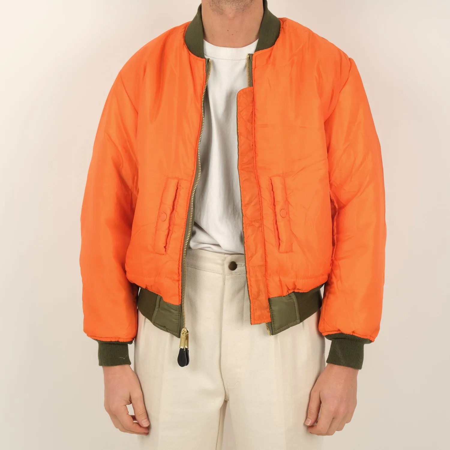 USA BOMBER MA1 GREEN