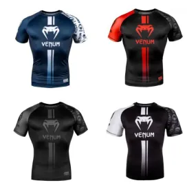 VENUM-03450 LOGOS MMA Muay Thai Boxing Rashguard Compression T-shirt - SHORT SLEEVES XS-XXL 4 Colours
