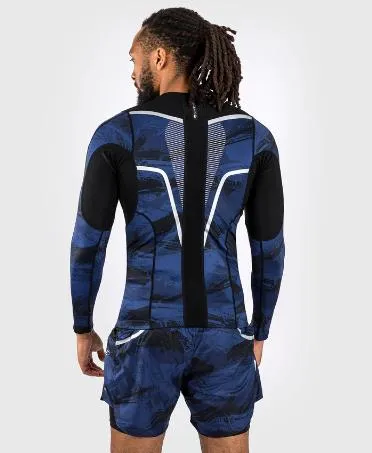 VENUM-04551-018  Electron 3.0 MMA Muay Thai Boxing Rashguard Compression Long Sleeves T-shirt Size M-XL Navy