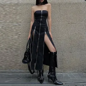 Zip Up Dress