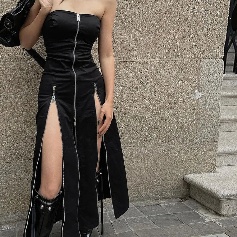 Zip Up Dress