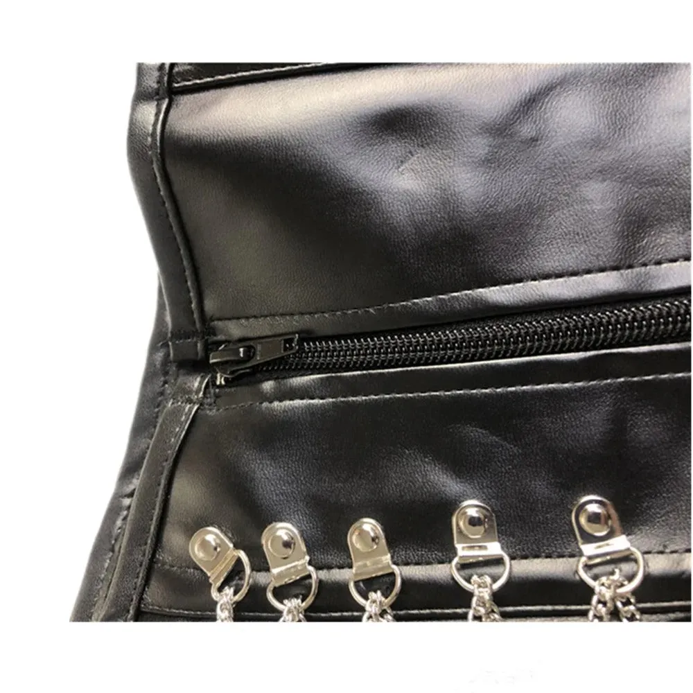 Zip Up Leather Corset