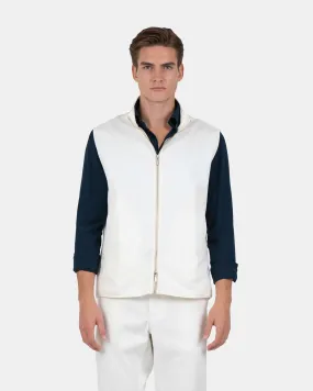 Zip Up Vest Hvid
